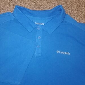 Columbia Polo Shirt Mens XXL Onmi-wick Advanced Hydratation Shirt Sleeve
